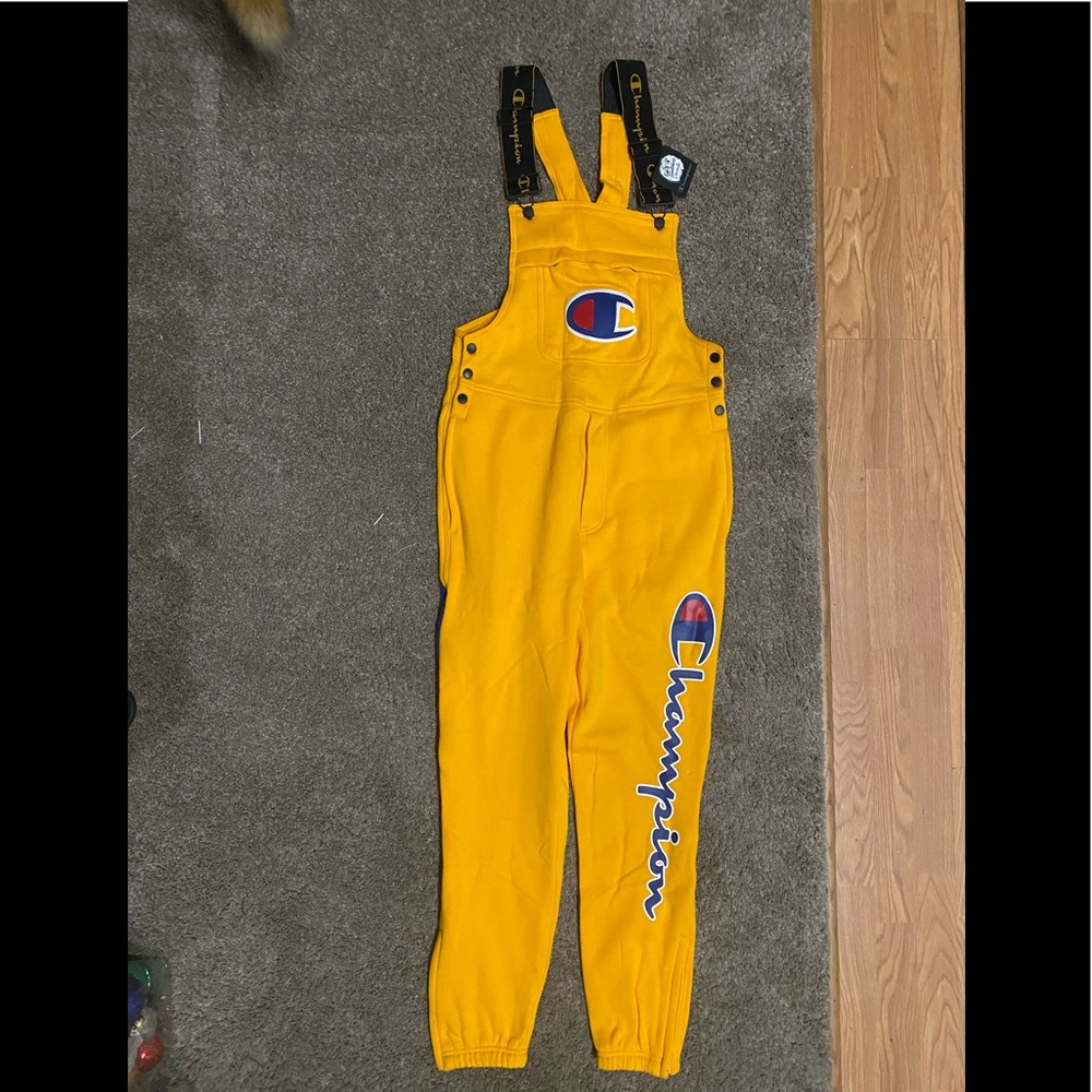 Brand New w/ Tags Champion yellow overall. Medium